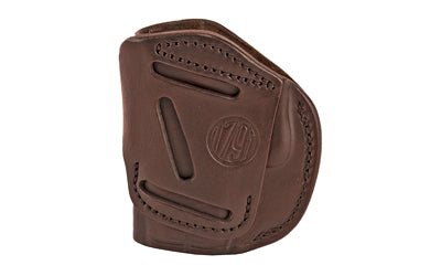 1791 Gunleather, 4 Way Holster, Leather Belt Holster, Right Hand, Signature Brown, Fits Glock 42, Size 2