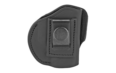 1791 Gunleather, 4-WAY Size 3 Multi-Fit IWB Concealment & OWB Leather Belt Holster, Right Hand, Stealth Black, Fits S&W Shield, Ruger LC9, Walther PPS, and Similar Frames