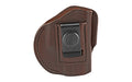 1791 Gunleather, 4 Way Holster, Leather Belt Holster, Right Hand, Signature Brown, Fits GLOCK 26/27/33 & S&W MP9/Shield, Size 3