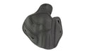 1791 Gunleather, Revolver Holster, Outside Waistband Holster, Size 4.3, L Frame, Fits Colt Python .357/.38 or Smith & Wesson 686 Plus, Steer Hide, Stealth Black, Right Hand