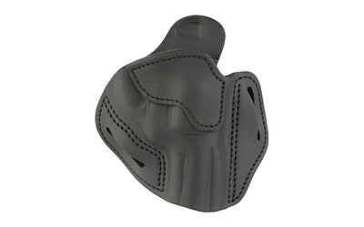 1791 Gunleather, Revolver Holster, Outside Waistband Holster, Size 4.3, L Frame, Fits Colt Python .357/.38 or Smith & Wesson 686 Plus, Steer Hide, Stealth Black, Right Hand