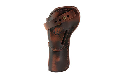 1791 Gunleather, Single Action Holster, Outside Waistband Holster, Fits Most Single Action Revolvers with 5.5" Barrels and Shorter, Matte Finish, Leather Construction, Vintage Brown, Ambidextrous