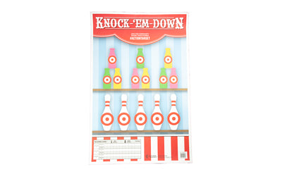 Action Target, Knock-'Em-Down Target, Multi Color, 23"x35", 100 Per Box