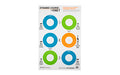 Action Target, GS-DCFIRE1, Game Series, Dynamic Course Of Fire 1 Target, Blue/Green/Orange, 23"x35", 100 Per Box