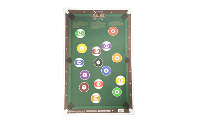 Action Target, Billiards Target, Multi Color, 23"x35", 100 Per Box