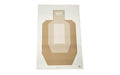 Action Target, IPSC Paper Target with Visible Scoring Zones, Brown, 23" x 35", 100 Per Box