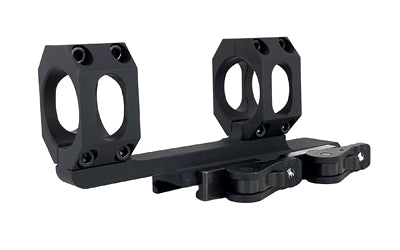 American Defense Mfg., AD-RECON Scope Mount, Dual Quick Detach,  Vertical Spit Rings, 2" Offset, 34MM, Standard Height, TAC Aluminum Levers, Black