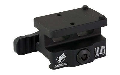 American Defense Mfg., QD Mount, AD-RMR, Fits Trijicon RMR, Lightweight, Co-Witness Height, Black