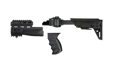 ATI Outdoors, TactLite, Stock, Black, Scorpion Butt Pad, Side Folder Stock, Pistol Grip, Forend, AK