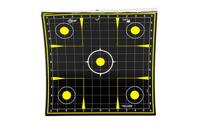 Allen Company, EZ AIM Adhesive, Sight Grid, 12.5", 30 Pack, Black/Chartreuse