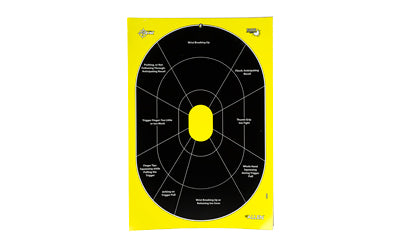 Allen Company, EZ AIM Adhesive, HG Trainer, 12.5"x18", 30 Pack, Black/Chartreuse