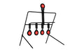 Allen Company, EZ Aim, Steel Resetting Spinner Target System, For use with Rimfire .22 Cal, 10.8"x15"