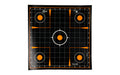 Allen Company, EZ AIM Adhesive, Sight-In Grid, 12" Square, 10 Pack, Black/Orange