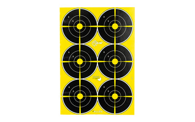 Allen Company, EZ-AIM Non-Adhesive Splash 12" X 18", 6" Bullseye, 8 Pack