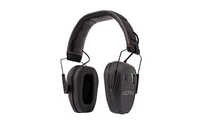 Allen Company, ULTRX Bionic Bluetooth E-Muff, Electronic Earmuff, NRR 22dB, Bluetooth 5.3, Rechargeable, Rubberized Protective Coating, Midnight Gray