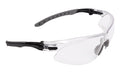 Allen Company, ULTRX Keen Safety Glasses, Anti-fog/Anti-scratch, Black/Clear Frame, Clear Lens