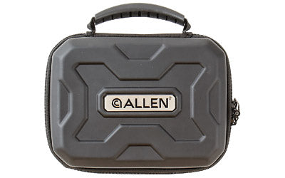 Allen Company, Exo Pistol Case, Black Thermo-molded Exoskeleton, 9"x6.25", Lockable Zipper