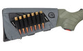 Allen Company, Next Shot, Bridger Buttstock Pouch, Gray, Holds up to (7) .223-300 Winchester Magnum Rifle Cartridges, Adjustable Strap