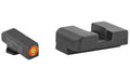 AmeriGlo, Protector, Night Sight Set, Fits Glock 17/19/22/23/24/26/27/33/34/35/37/38/39, Front/Rear, Green Tritium Orange Outline Front, Black Serrated Rear