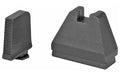 AmeriGlo, Tall Suppressor Sights, 9XL Height, Fits All Glocks Except 42/43, Black Serrated .500" Front, Flat Black .600" Rear
