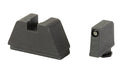 AmeriGlo, Optic Compatible Sets for Glock, Fits All Glocks, 3XL Tall, Green Tritium with Black Outline, .365" Front and .451" Rear, Black Rear Sight