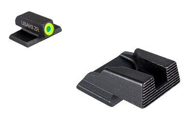 AmeriGlo, Protector Sight Set, Fits S&W Bodyguard 2.0, LumiGreen with Tritium Front, Black Serrated Rear