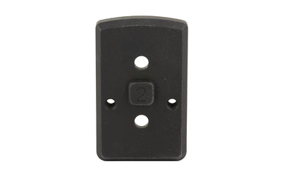 Arisaka Defense, Optic Plate, Anodized Finish, Black, Fits Arisaka Offset Optic Mount, For Trijicon RMR, SRO, Holosun 407C, 507C, 508T, Swampfox Kingslayer, Liberty, Justice