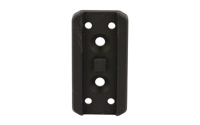 Arisaka Defense, Optic Plate, Anodized Finish, Black, Fits Arisaka Offset Optic Mount, For Aimpoint Micro T1/T2/H1/H2, SIG Romeo 4, 5 (not 5X), Holosun HS403 (not A), HS503, HS515, HS530, Vortex Crossfire