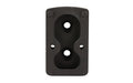 Arisaka Defense, Optic Plate, Tall Height, Anodized Finish, Black, Fits Arisaka Offset Optic Mount, For Trijicon RMR, SRO, Holosun 407C, 507C, 508T, Swampfox Kingslayer, Liberty, Justice