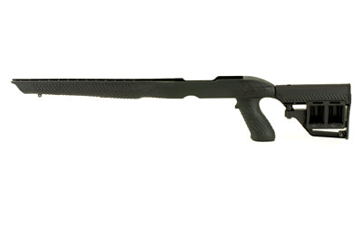 Adaptive Tactical, Ruger 10/22 Stock, Polymer Construction, Adjustable Rear Stock with Magazine Storage Compartment, Fits Standard Ruger 10-22 Rifles, Not Compatible with Takedown Models, Black