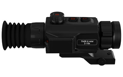 ATN Corp, ThOR 6 Mini, Thermal Rifle Scope, 2-16X Magnification, 35mm Objective, Multiple Reticles, Black, Includes Carry Case and Charging Cable
