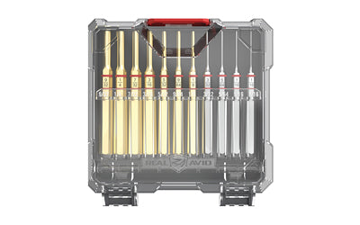 Real Avid, Accu-Punch, 11 Piece Punch Set (7 Brass/4 Steel), Includes Case