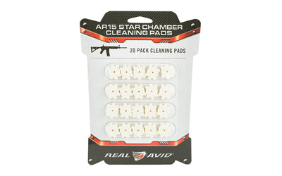 Real Avid, Star Chamber, Cleaning Pads, Fits AR15, Wool Pads, 20 Per Pack, Precision Cut