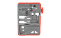 Real Avid, Master Bench Block, Rubber/Plastic Material, Red/Grey Finish, Bench Block for AR Style Rifles