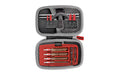 Real Avid, Gun Boss, Cleaning Kit, For.22, .357, .38, 9mm, .40, .45 Caliber Firearms, T-Handle, Brushes, Jags, Slotted Tips, Patches, Compact, Weather Resistant Zippered Travel Case with Ballistic Nylon Shell