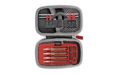 Real Avid, Gun Boss, Cleaning Kit, For.22, .357, .38, 9mm, .40, .45 Caliber Firearms, T-Handle, Brushes, Jags, Slotted Tips, Patches, Compact, Weather Resistant Zippered Travel Case with Ballistic Nylon Shell