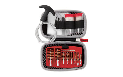 Real Avid, Gun Boss, Universal Cable Kit, Fits .17-.45Cal, 20Ga, 12Ga, Cleans Rifles, Shotguns, Handguns, Flex Rod, T-Handle, Mops, Brushes, Slotted Tips, Large/Small Threaded Adapters, Cleaning Patches, Compact, Weather Resistant Zippered Travel Case