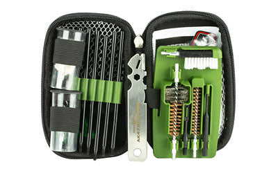 Real Avid, Real Avid, Gun Boss, AK47 Cleaning Kit, Threaded Rods, T-Handle, Brushes, Mop, Drift Pin Punch With Gas Port Scraper Tip, Bore Illuminator, Safety Flag, Carbon Scraper, Cleaning Patches, Includes Zippered Case With Ballistic Nylon Shell