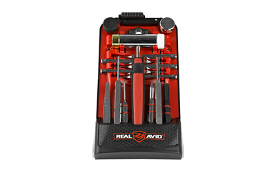 Real Avid, Accu-Punch Tool, For AR15, Hammer & Pin Punch Set, Stored In A Stand-Up Case