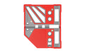 Real Avid, Master Bench Block Pro, Compatible with Most Pistols and Long Guns, Matte Finish, Red and Gray