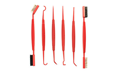 Real Avid, Accu-Grip, Picks And Brushes, Ergonomic, Triangular Handles, Nylon, Bronze Phosphor, Combination, Bristles, Gun Detailing Tools