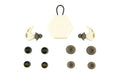 AXIL, X20, Earplugs, Bone White, Includes (3) Silicon Tips, (2) Foam Tips and Pocket Carry Case