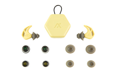 AXIL, X20, Earplugs, Desert Tan, Includes (3) Silicon Tips, (2) Foam Tips and Pocket Carry Case