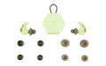 AXIL, X20, Earplugs, Slate Green, Includes (3) Silicon Tips, (2) Foam Tips and Pocket Carry Case