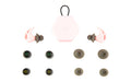 AXIL, X20, Earplugs, Soft Pink, Includes (3) Silicon Tips, (2) Foam Tips and Pocket Carry Case