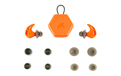 AXIL, X20, Earplugs, Red, Includes (3) Silicon Tips, (2) Foam Tips and Pocket Carry Case