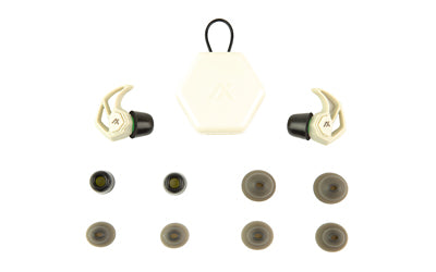 AXIL, X30i, Earplugs, Bone White, Includes (3) Silicon Tips, (2) Foam Tips and Pocket Carry Case