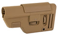 B5 Systems, Collapsible Precision Stock, Coyote Brown, Medium Length Cheek Riser