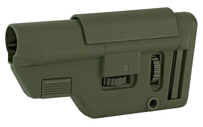 B5 Systems, Collapsible Precision Stock, Olive Drab Green, Medium Length Cheek Riser