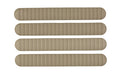 B5 Systems, Rail Covers, 4 Pack, Fits M-LOK Rails, Matte, Flat Dark Earth